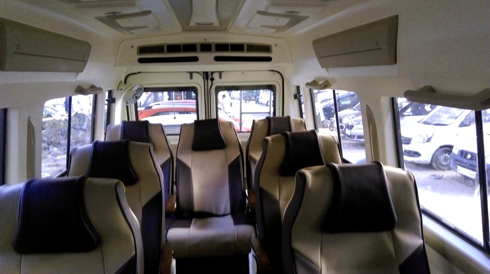 force traveller 9 seater interior